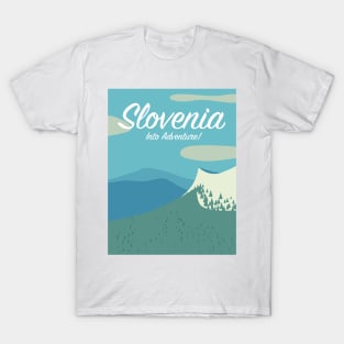 Slovenia Travel poster T-Shirt